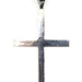 Sterling Silver (925) Classic Cross Pendant on 925 Silver Rope Necklace 24" 38g