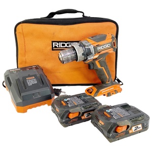 RIDGID R86116 18-Volt Cordless Brushless 1/2 in. Compact Hammer Drill Kit
