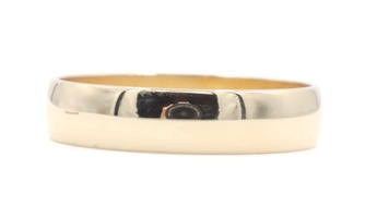 ArtCarved 10KT Yellow Gold 5.2mm Wide Classic Wedding Band Ring Size 12 - 3.66g