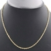 Classic 10KT Yellow Gold 2.9mm Wide Rope Chain Necklace 18.5" - 10.34 Grams 