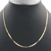 High Shine 14KT Yellow Gold 2.5mm Classic Herringbone Chain Necklace 20" - 5.76g