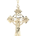 Estate 10KT Yellow Gold Crucifix Cross Filigree 2.6" Necklace Pendant - 5.34g