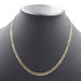 High Shine 10KT Yellow Gold 4.4mm Classic Hollow Curb Link Necklace 20" - 5.00g