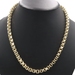 High Shine 10KT Yellow Gold 7.3mm Wide Alexander Chain Necklace 22" AMB - 28.21g