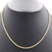 Classic 10KT Yellow Gold 3mm Wide High Shine Rope Chain Necklace 18" - 2.54g