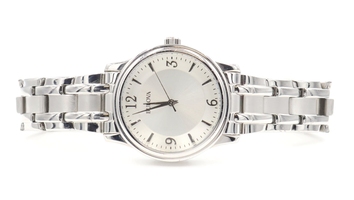 Bulova 96A000 Quartz Silver Dial Stainless Steel Large Wrist Watch