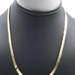 High Shine 10KT Yellow Gold 4.6mm Wide Herringbone Chain Necklace 18" RCI - 7g