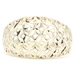 Women's 10KT Yellow Gold 11.6mm Wide Openwork Lattice Dome Ring Size 7 - 2.18g