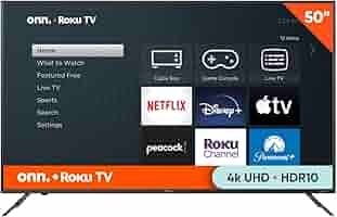 ONN 50" ROKU Smart TV with Remote