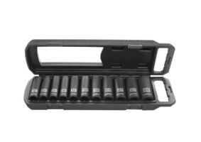 HART 11-Piece 1/2-inch Drive MM Impact Socket Set, Chrome Vanadium