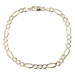 High Shine Italy 14KT Yellow Gold 5.5mm Figaro Chain Bracelet 9.5" AU - 6.41g. T