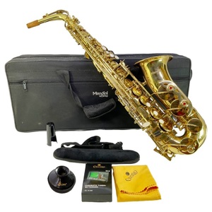 Mendini by Cecilio MAS-L E Flat Key Saxophone with Case, No Mouthpiece