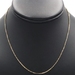 High Shine 14KT Yellow Gold 1mm Classic Box Chain Necklace 15.5" Choker - 2.26g