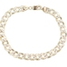 Diamond-Cut 10KT Yellow Gold Classic Hollow Curb Link Chain Bracelet 9" GS 8.84g