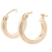 Women's Small 14KT Yellow Gold 13.5mm Classic Estate Hoop Earrings - 1.00g