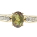 Women's 1.13 Ct Oval Cut Andalusite & Round Diamond 10KT Yellow Gold Ring 2.91g