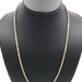 High Shine 14KT Yellow Gold 3.3mm Heavy Classic Rope Chain Necklace 21.5" 18.36g