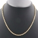 Classic 14KT Yellow Gold 3.9mm Wide High Shine Rope Chain Necklace 19" - 23.42g