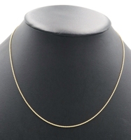 Classic High Shine 14KT Yellow Gold 1.2mm Wide Rope Chain Necklace 19" - 2.95g
