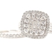 2.13 Ctw Princess & Round Diamond Cushion Halo 10KT White Gold Wedding Ring Set