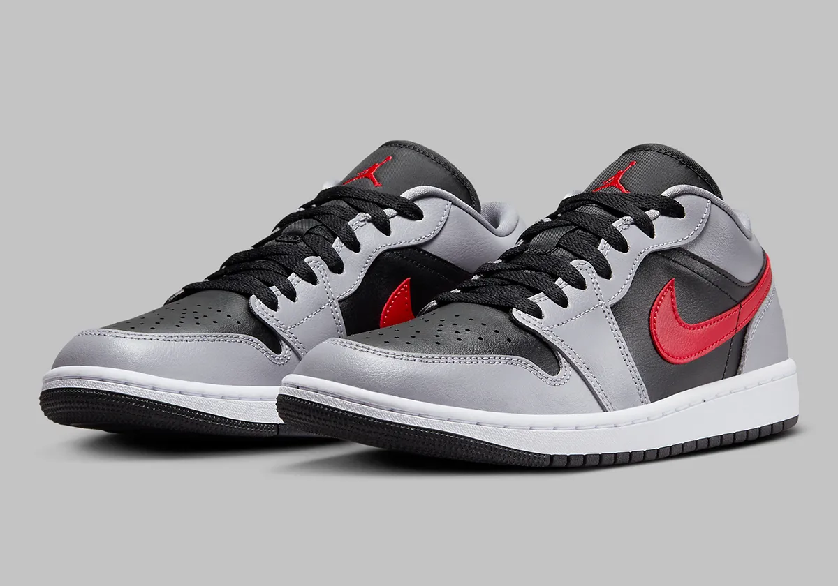 Nike Air Jordan 1 Low Cement Fire Red (GS) Size 7Y