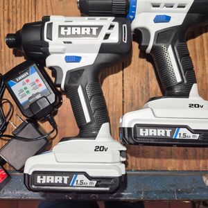 HART IMPACT AND DRILL DRIVER KIT W/2 BATTERIES IN BAG hpdd02/hpid02