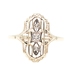 Vintage-Style 0.02 Ctw Single Cut Diamond 10KT Gold Shield Ring by Star Craft