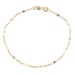 Women's Fancy 14KT Yellow Gold 2.2mm Fancy Link 7" Bracelet by Aurafin - 1.11g