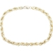 Classic Estate 10KT Yellow Gold 5.2mm Hollow Rope Chain Bracelet 8" - 3.94 Grams