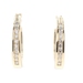 Estate 14KT Yellow Gold 0.30 ctw Round Diamond Oval Hoop 19.3mm Earrings - 5.1g