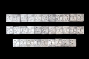 Lomobardo Mint Presidential Stamp Set .999 Pure Silver 1 Missing Grant