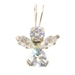 Round, Marquise & Trilliant CZ 14KT Yellow Gold Dainty Angel Pendant JGM 12.7mm