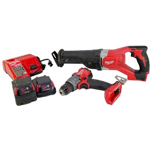 Milwaukee 18-V Lithium-Ion Brushless Cordless 1/2" Drill Driver with SAWZALL Saw