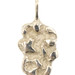 High Shine 14KT Yellow Gold 20.2mm Small Retro-Style Nugget Necklace Pendant 3g