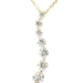 1.00 ctw Round Diamond 14KT Yellow Gold Journey Pendant w 20" 10KT Gold Necklace