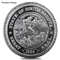 1889 Great Seal State of South Dakota 1 OZ Silver Round