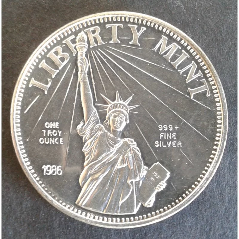 Liberty Mint 1 OZ Silver Round