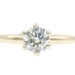 Women's 0.62 Ct Solitaire Round Diamond 14KT Yellow Gold Engagement Ring 2.75g
