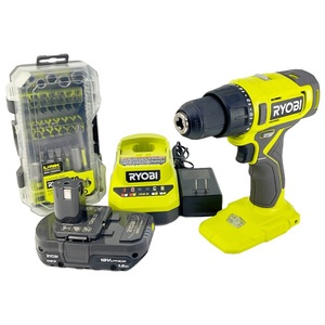 Ryobi PCL206 ONE+ 18V Cordless 1/2 in. Drill/Driver & 70 pc Impact Driving Set