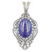 Carolyn Pollack 19.5 ctw Lapis Lazuli Oval Cabochon 925 Sterling Silver Pendant 