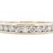 Channel-Set 0.30 Ctw Round Diamond 10KT White Gold Estate Wedding Band Ring 1.8g