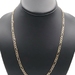 Heavy High Shine 14KT Yellow Gold 4.5mm Classic Figaro Chain Necklace 21" 11.15g