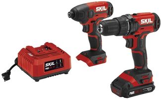 SKIL 2-Tool Combo Kit: 20V Cordless Drill Driver and Impact Driver Kit