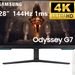 SAMSUNG 28" Odyssey G70B 4K UHD IPS 144Hz 1ms Gaming Monitor