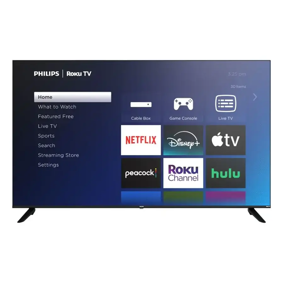 65" Philips 4K Roku Smart LED TV- NO Legs