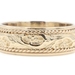 Estate 14KT Yellow Gold Filigree and Rope Detail 7.9mm Scroll Band Ring 10.3g