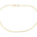 High Shine 14KT Yellow Gold 1.6mm Wide Thin Mariner Chain Bracelet 7" - 0.93g