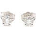 Solitaire 0.22 Ctw Round Cut Diamond 14KT White Gold 3.8mm Classic Stud Earrings