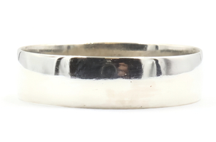 Men's Classic Sterling Silver 925 6.3mm Wide Size 13 Plain Wedding Band Ring