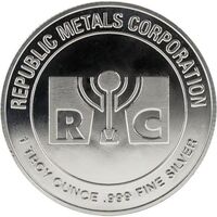 Republic Metals Corporation  1 OZ Silver Round